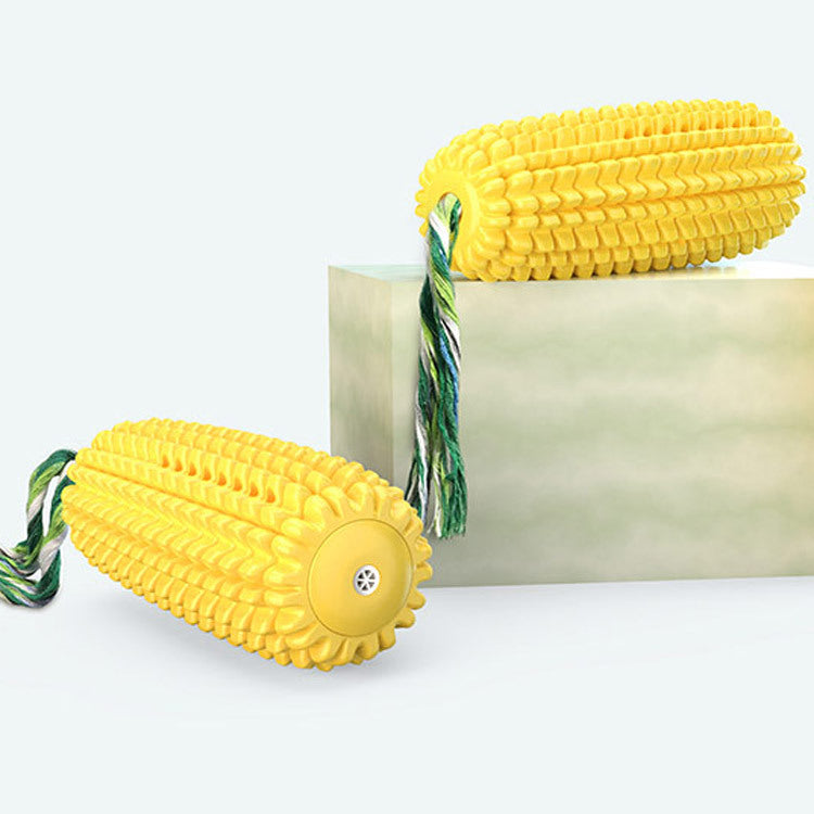 Simulation Corn Pet Toy Bite Resistant Vent Sound Chew Toy