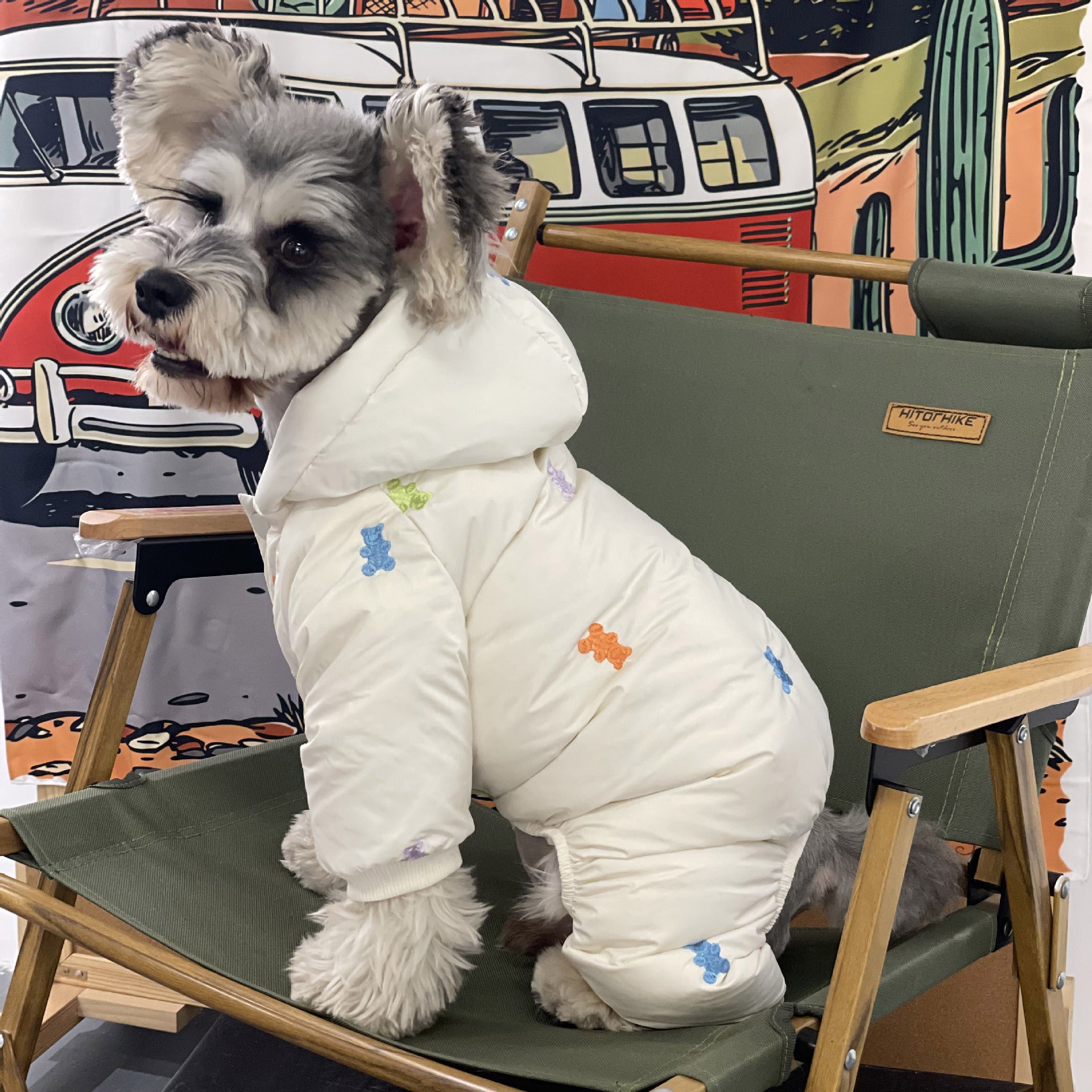 Pet Thickened Warm Hooded Four Feet Jacket Winter Wear