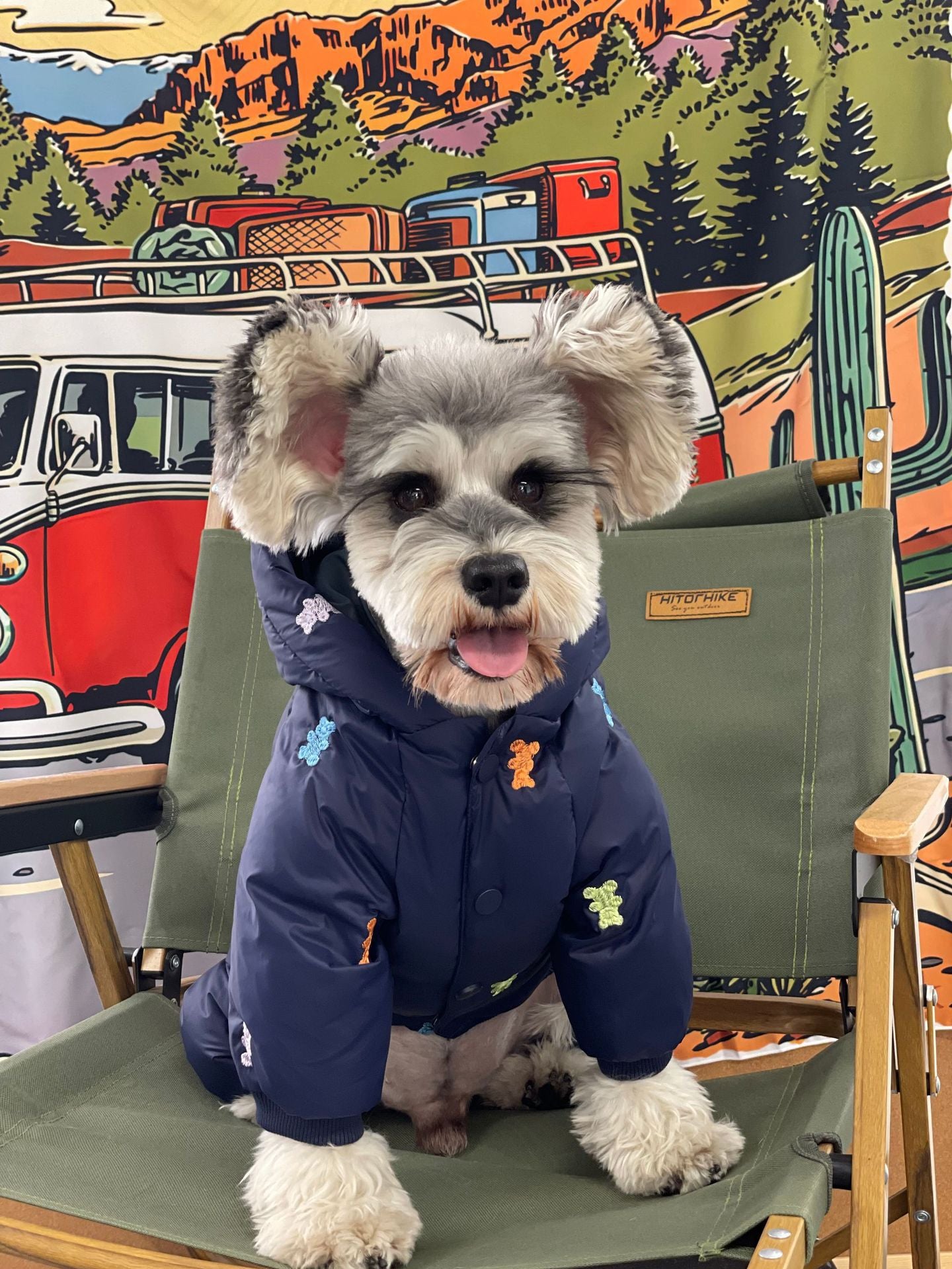 Pet Thickened Warm Hooded Four Feet Jacket Winter Wear