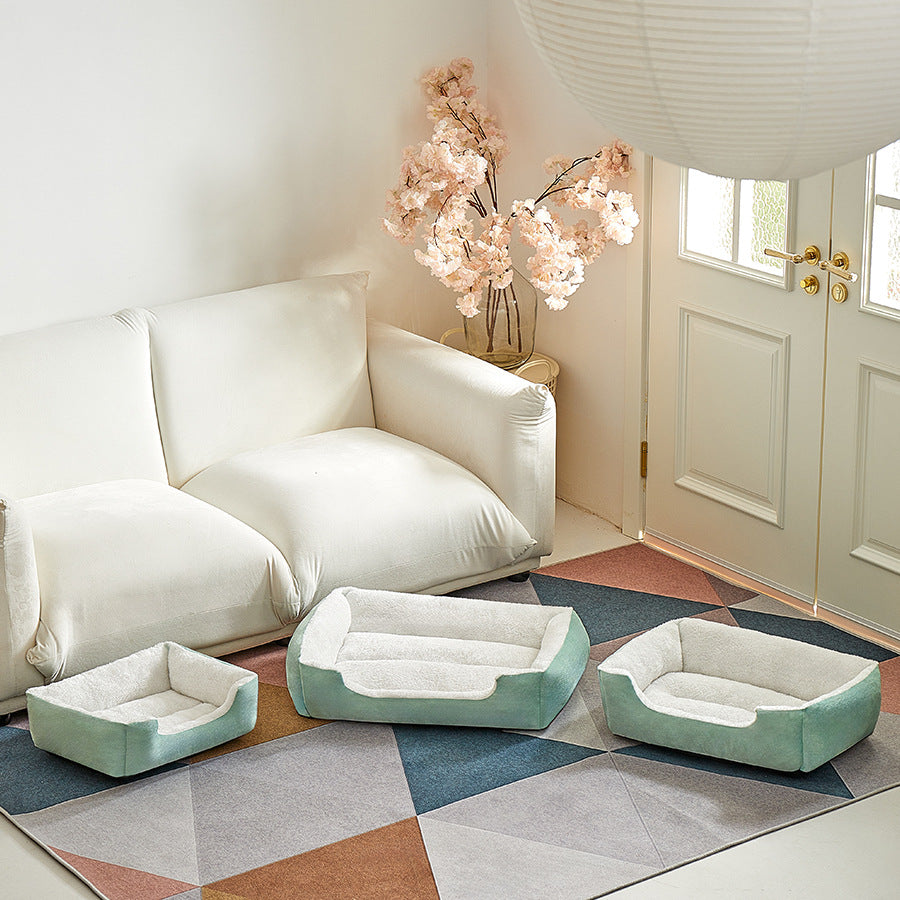 All Season Pet Sofa Bed Warm Comfortable Soft Sleeping Nest