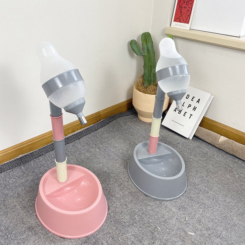 Automatic Adjustable Height Pet Water Dispenser Fountain Feeder Bowl