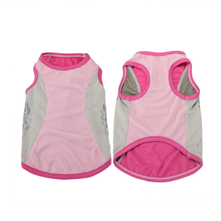 Pet Cooling Vest Reflective Summer Breathable Clothing