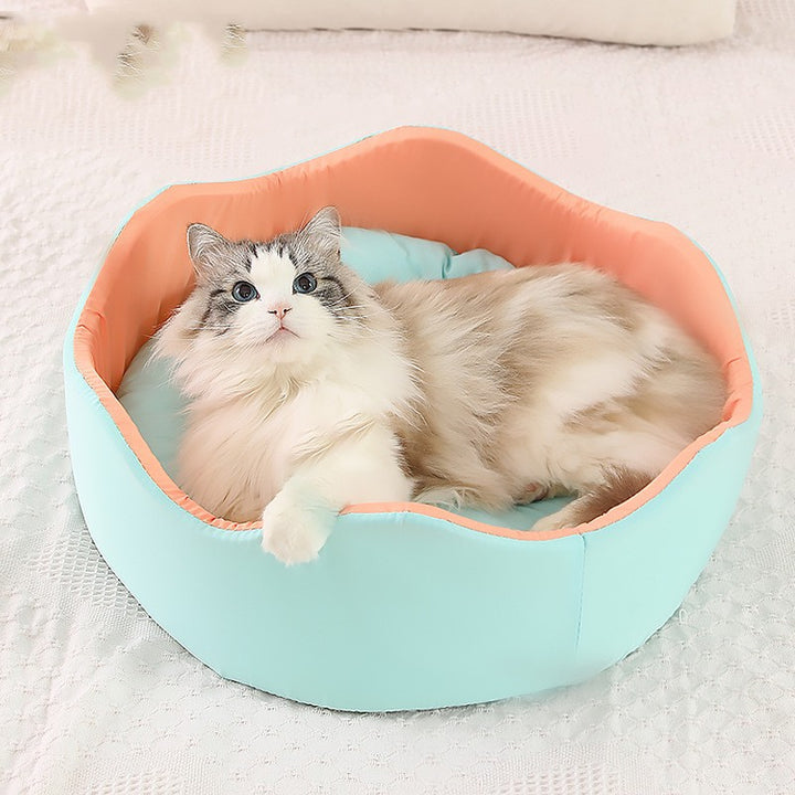 Ice Silk Breathable Pet Nest Soft Cooling Bed
