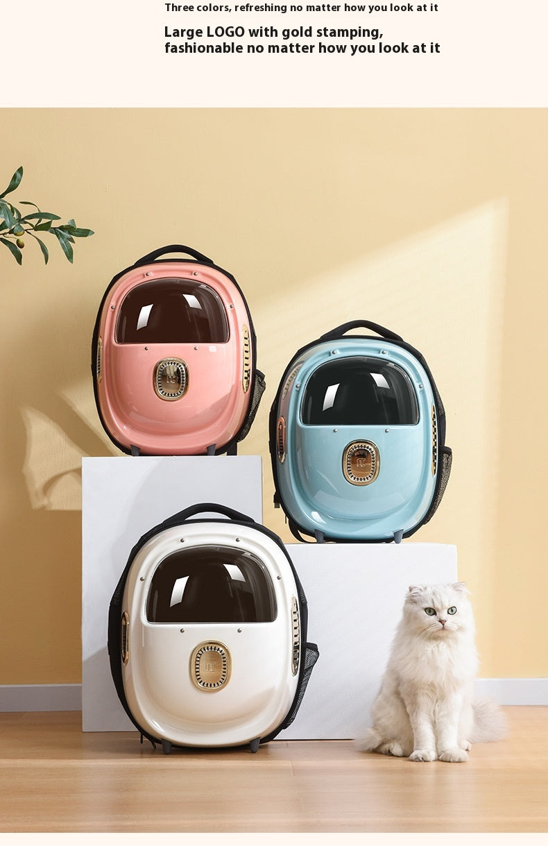 Pet Heated Space Capsule Backpack Portable Climate Control Carrier