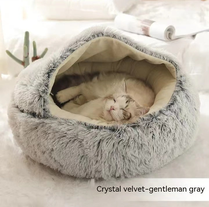 Cozy Cocoon Pet Bed Soft Comfortable Nest