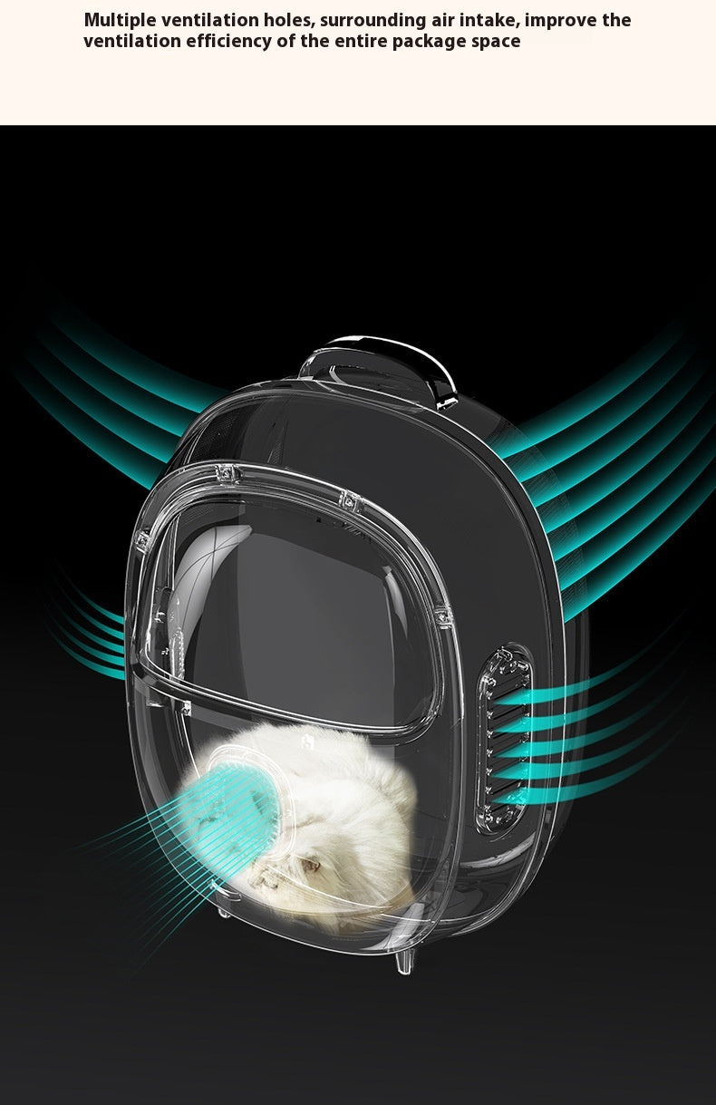Pet Heated Space Capsule Backpack Portable Climate Control Carrier