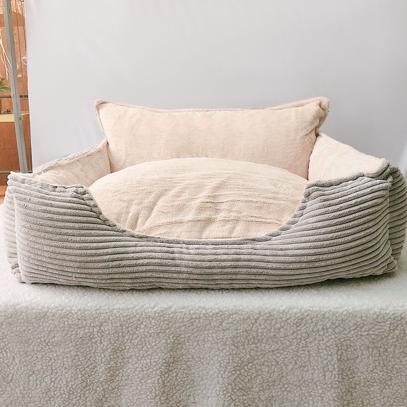Removable Washable Plush Warm Pet Kennel Bed