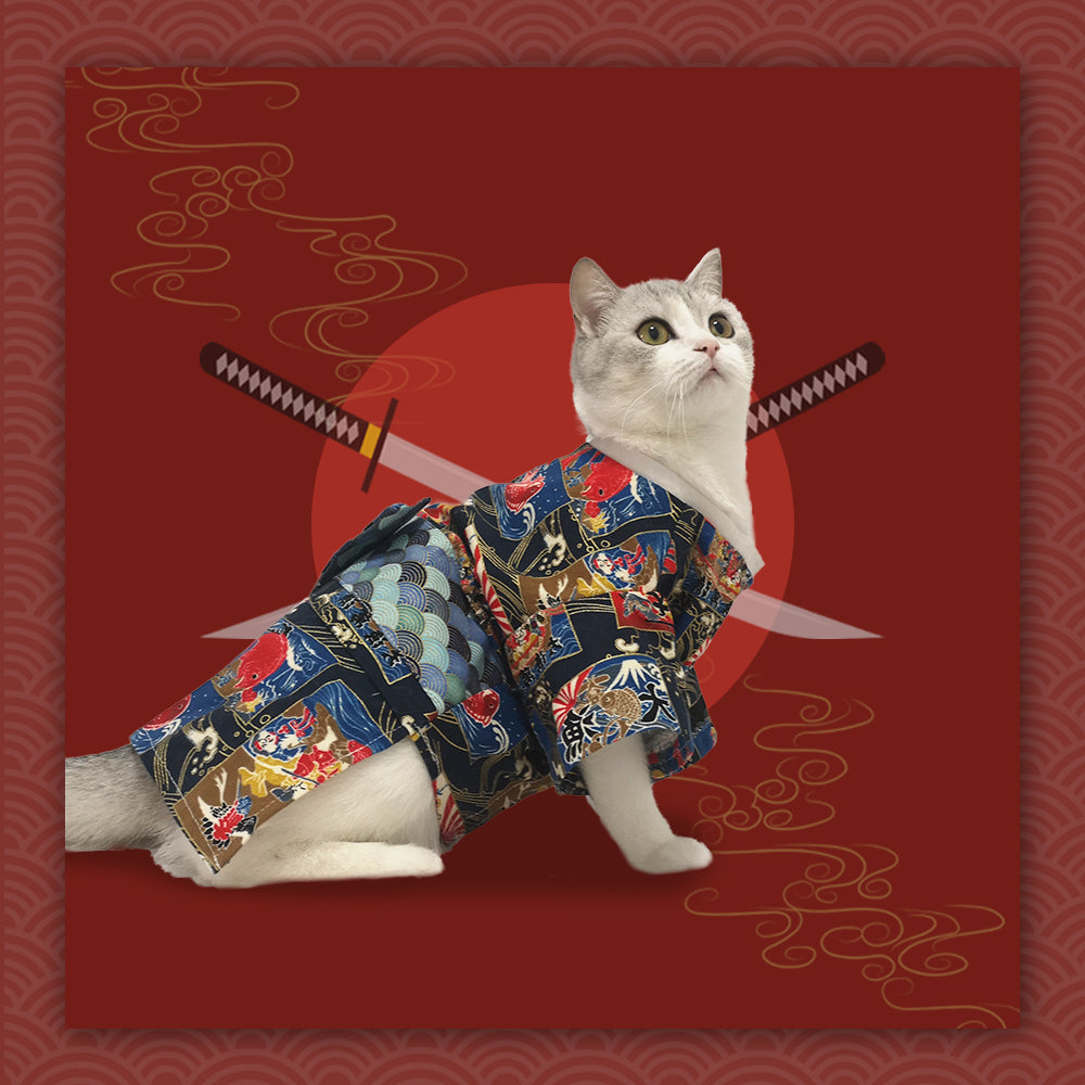 Pet Japanese Kimono Style Outfit Costume Apparel Clothing