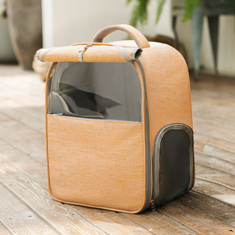 Portable Large Capacity Canvas Pet Backpack Carrier