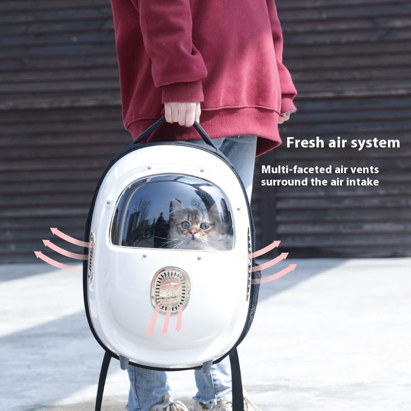Pet Heated Space Capsule Backpack Portable Climate Control Carrier