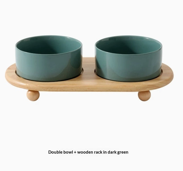 Ceramic Pet Food Bowls Feeding Set For Pets