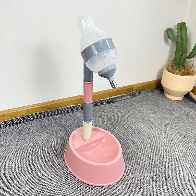 Automatic Adjustable Height Pet Water Dispenser Fountain Feeder Bowl