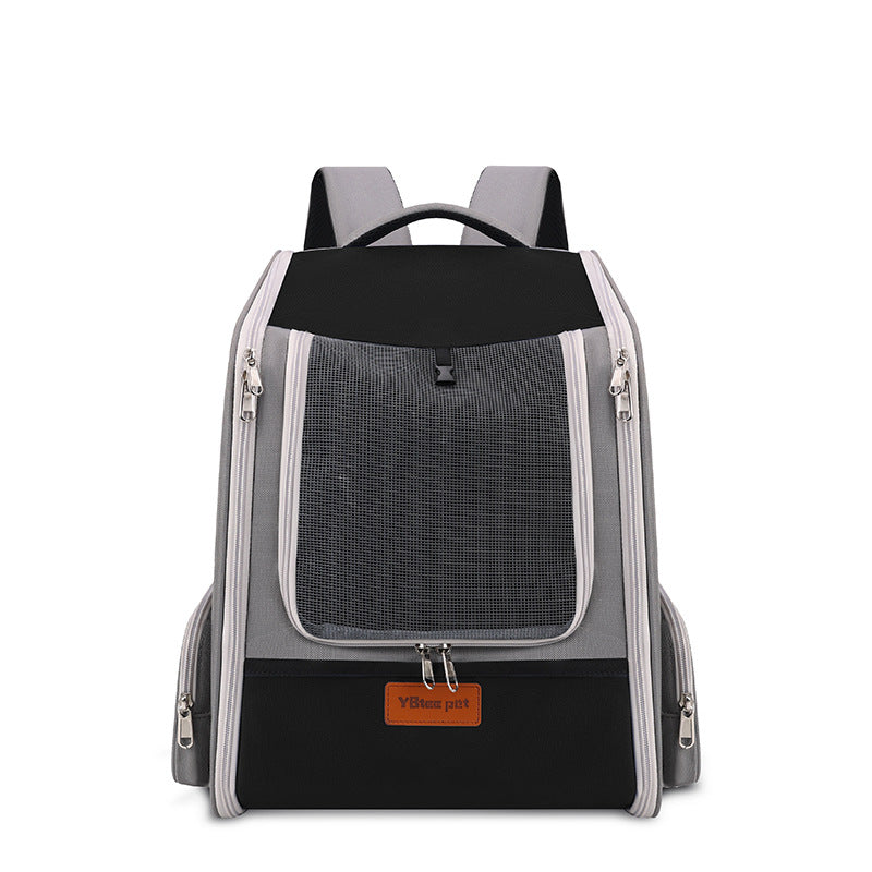 Portable Pet Diaper Backpack Expandable Large Capacity Bag