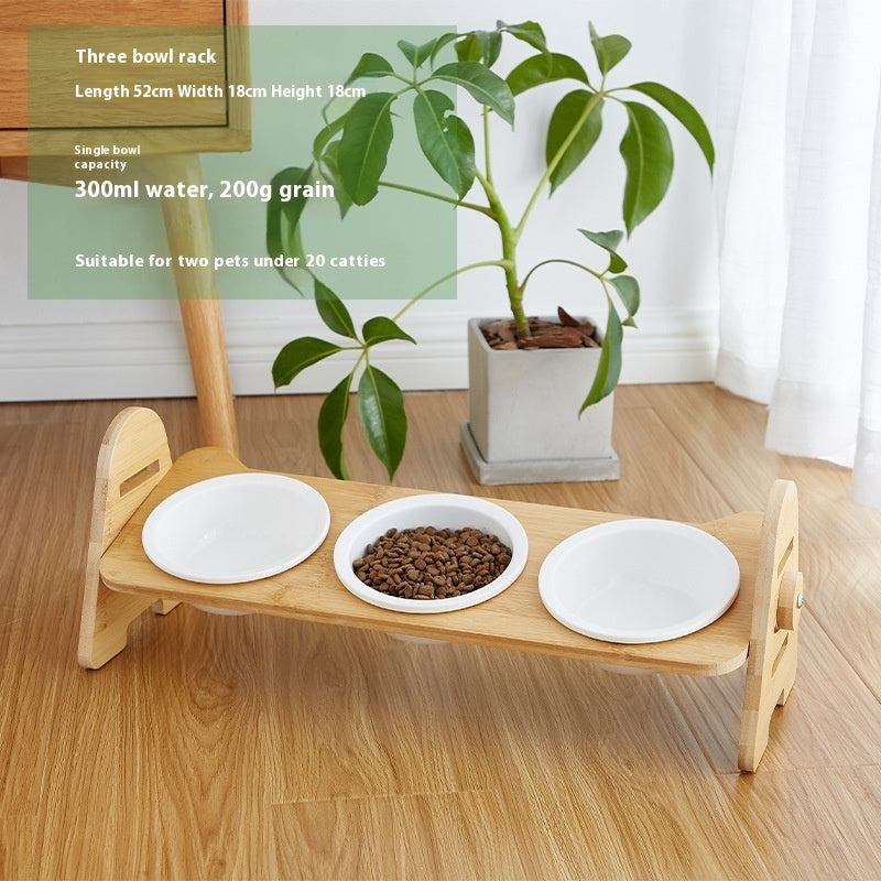Oblique Mouth Pet Bowl Cervical Spine Protection Feeder