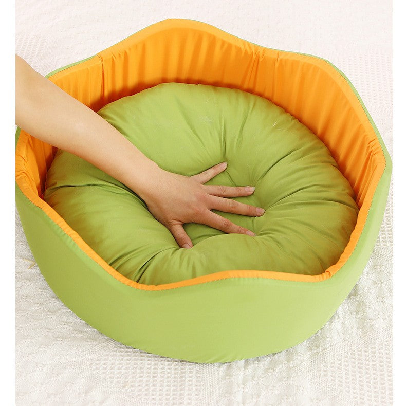 Ice Silk Breathable Pet Nest Soft Cooling Bed