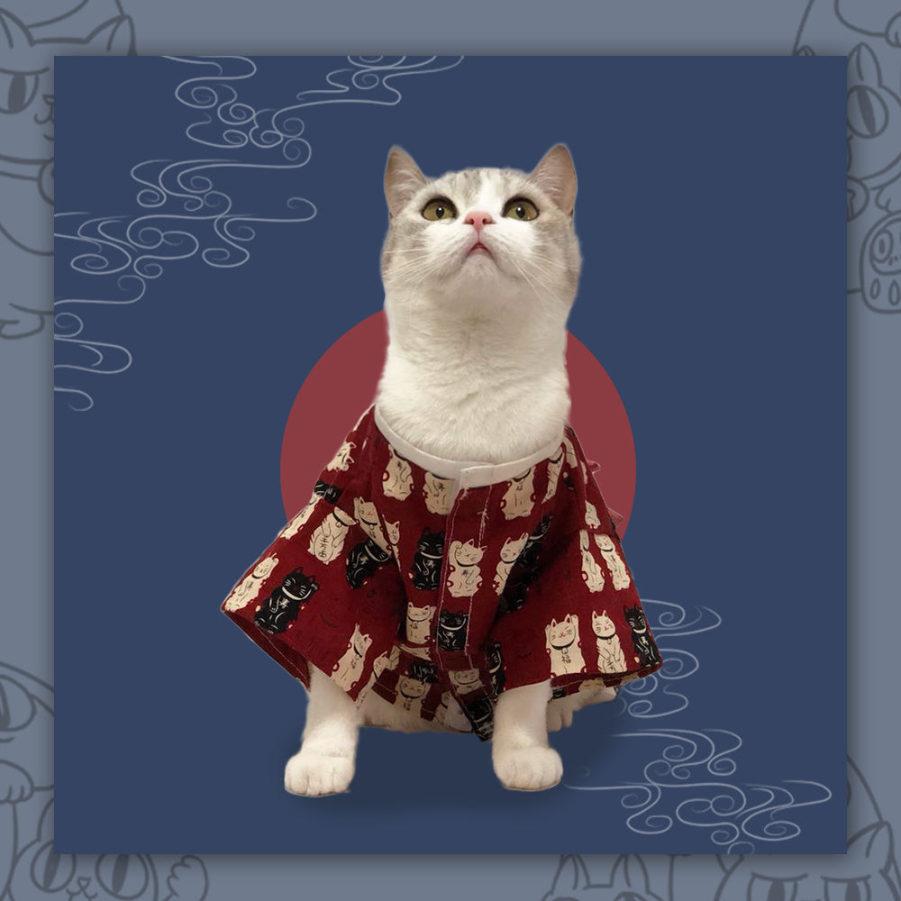 Pet Japanese Kimono Style Outfit Costume Apparel Clothing