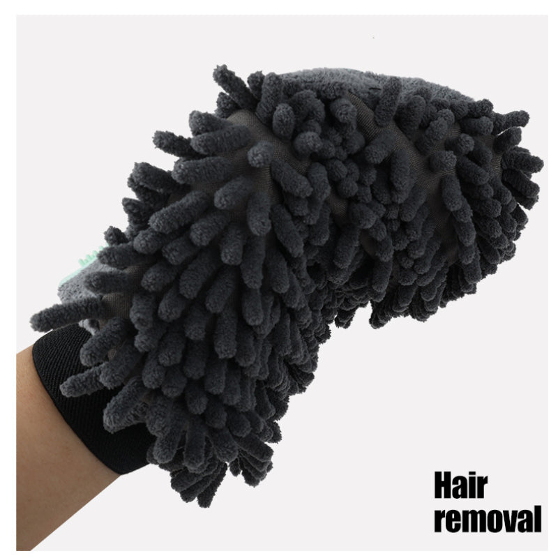 2 In 1 Pet Bathing Grooming Glove Massage Brush Tool