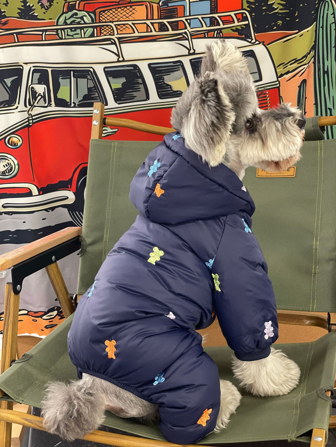 Pet Thickened Warm Hooded Four Feet Jacket Winter Wear