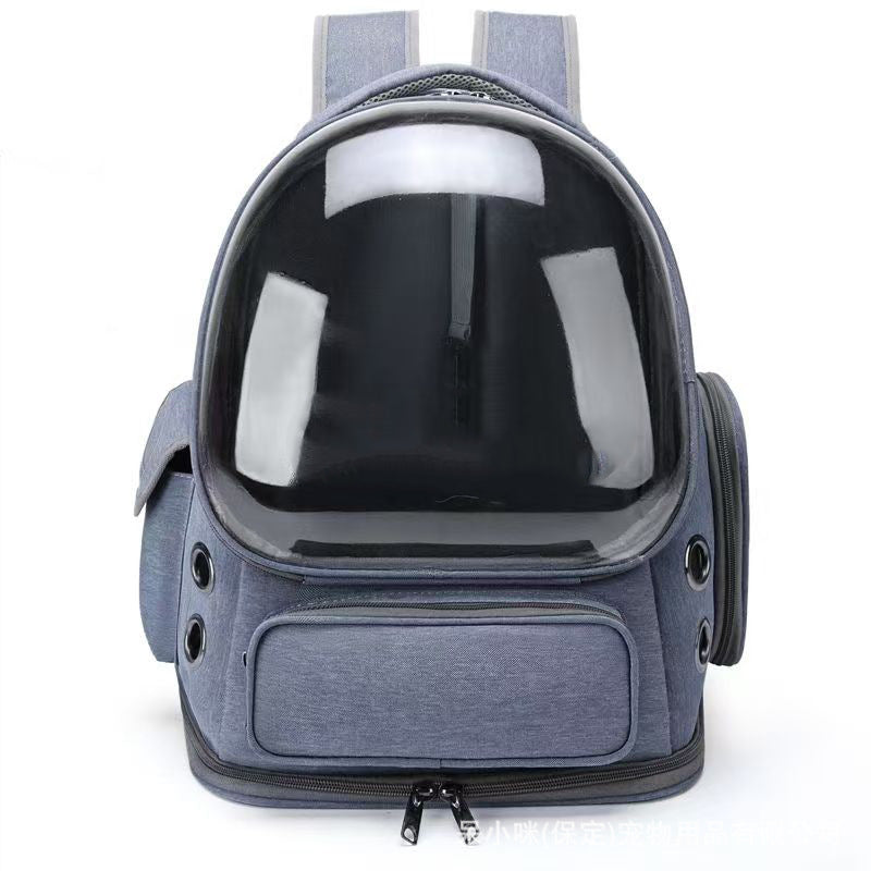 Pet Transparent Space Capsule Backpack Portable Travel Carrier