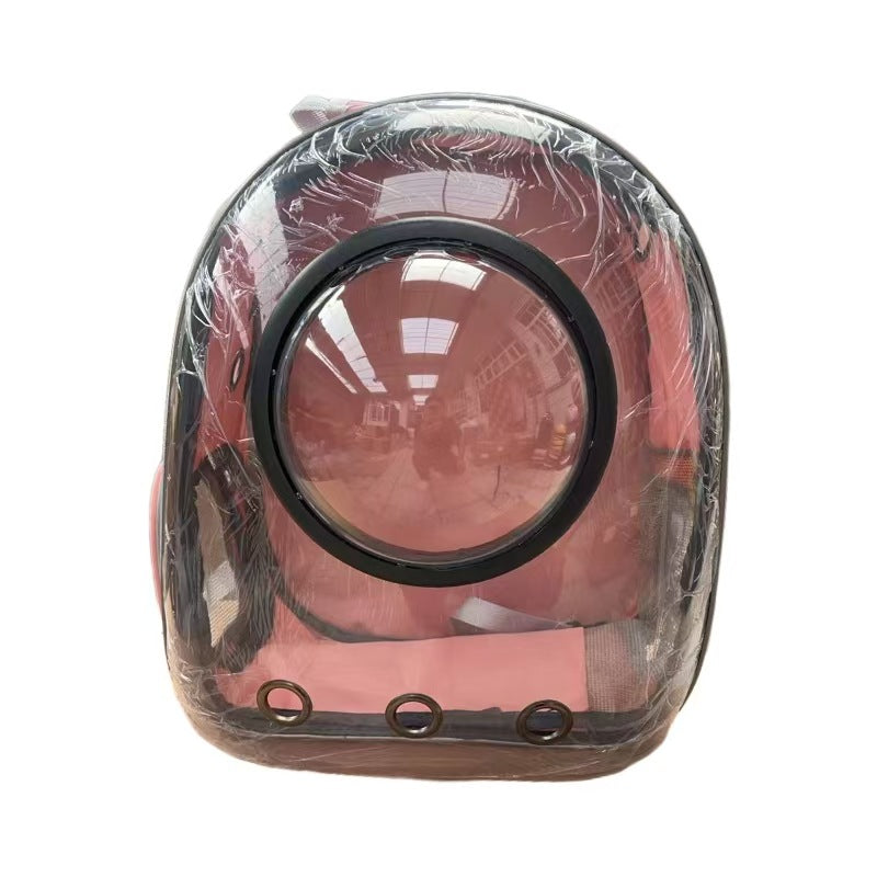 Pet Transparent Breathable Large Capacity Backpack Travel Carrier